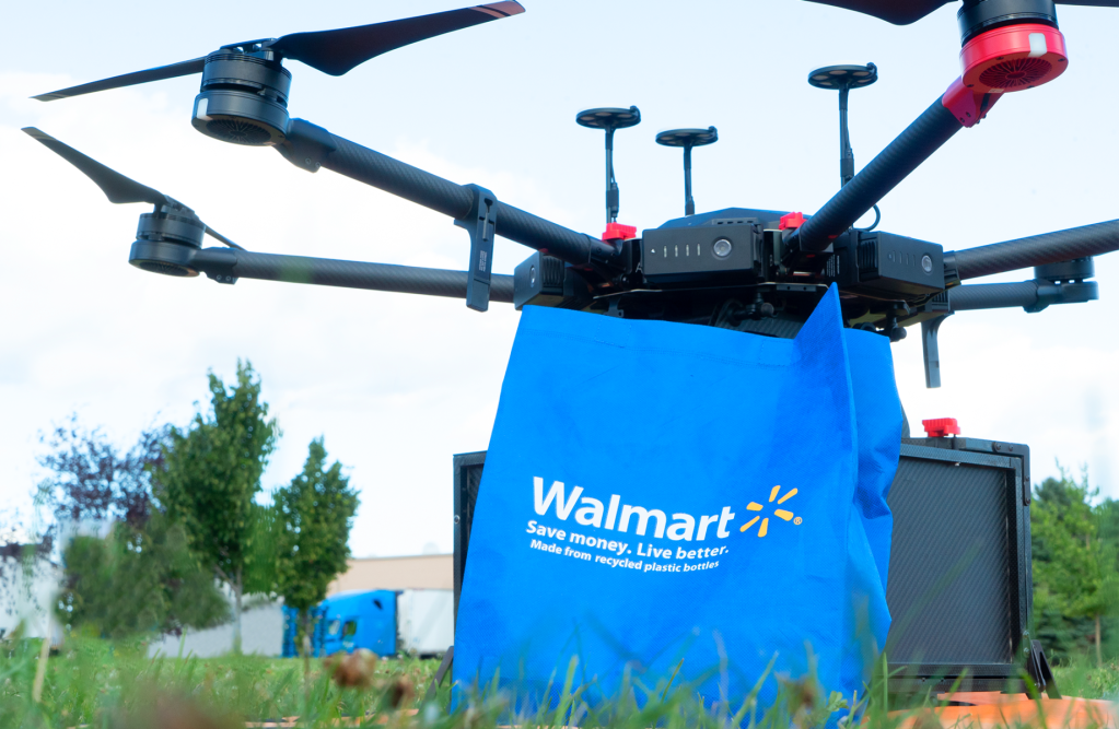 Flytrex’s automated drone used by Walmart. Walmart Newsroom